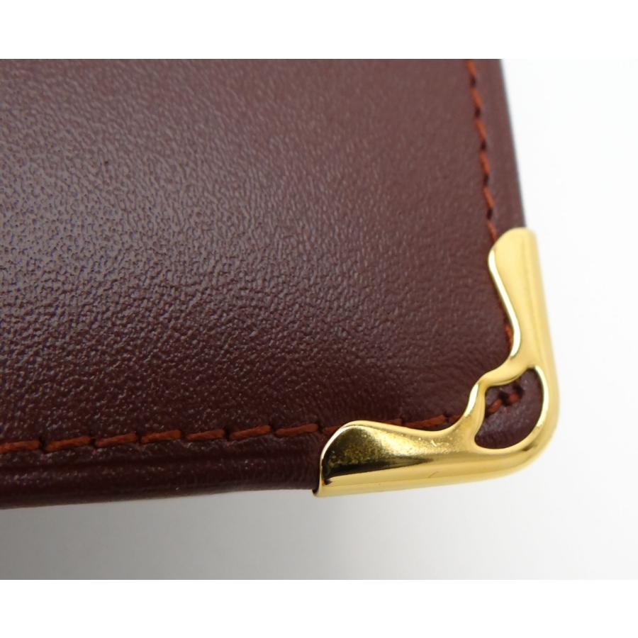 Cartier（カルティエ） マストライン レザー 二つ折り長財布 札入れ