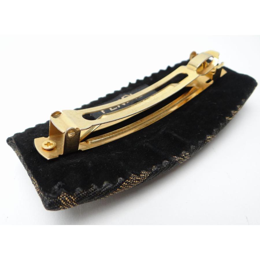 FENDI（フェンディ） ズッカ柄 バレッタ ヘアアクセサリー ブラウン