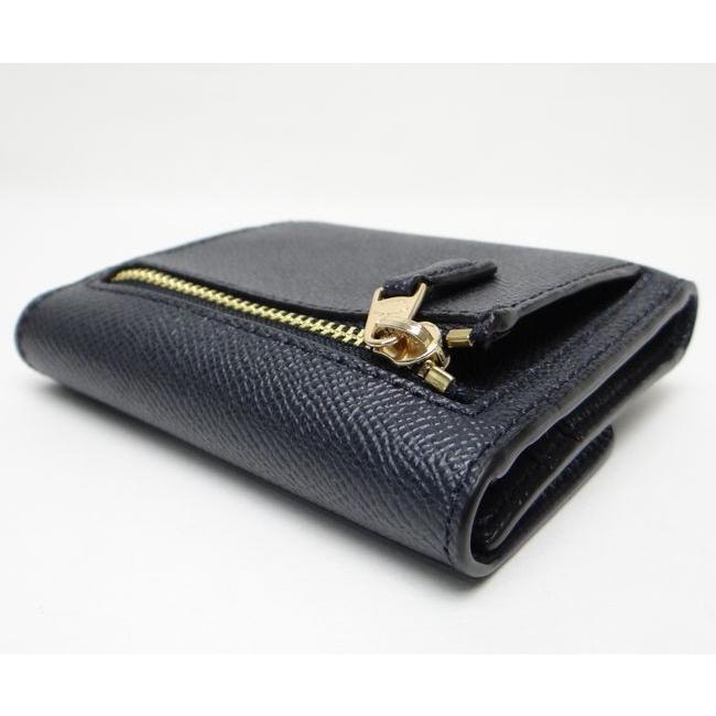 COACH（コーチ） F87588 レザー 三つ折り財布 ブラック＜USED＞【送料
