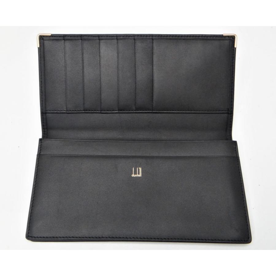 dunhill ダンヒル 1380 二つ折り札入れ 長財布 ブラック<USED dunhill ダンヒル 1380 二つ折り札入れ 長財布 ブラック<USED