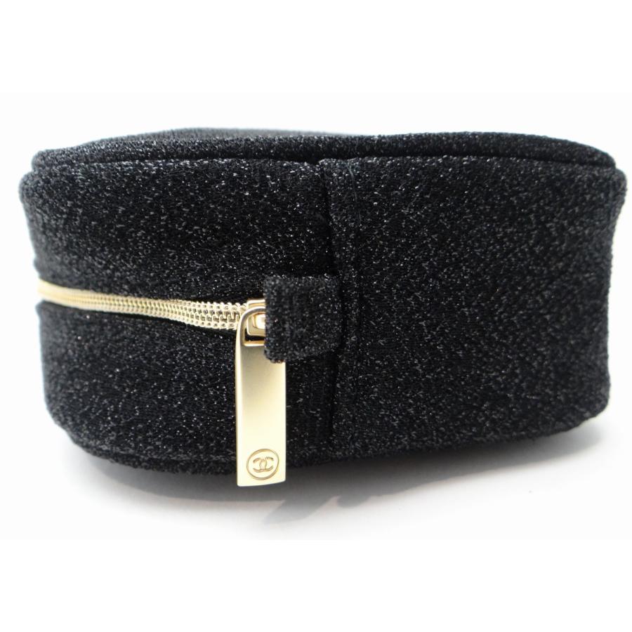 CHANEL（シャネル） ノベルティ ロゴ ポーチ ブラック＜USED＞【送料