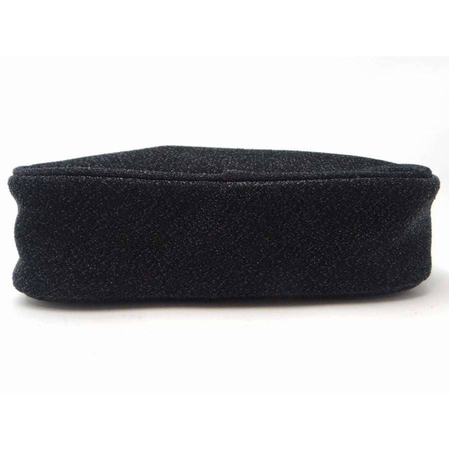 CHANEL（シャネル） ノベルティ ロゴ ポーチ ブラック＜USED＞【送料