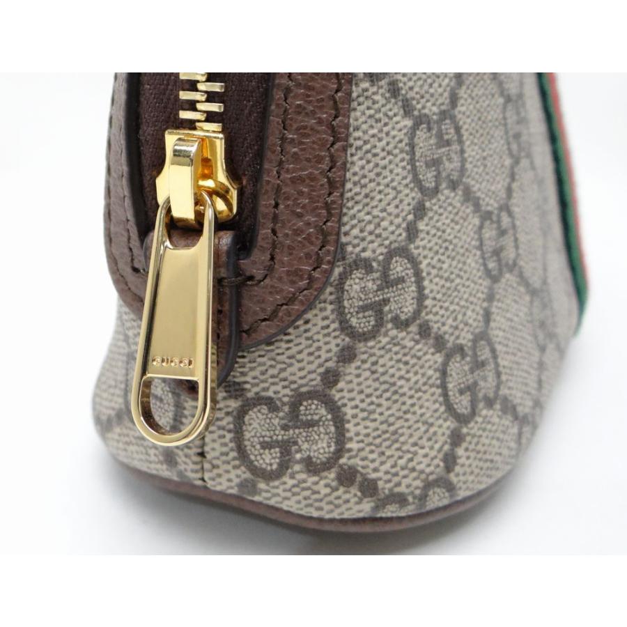 美品　グッチ　トラベルケース　GGスプリーム　ポーチ　L字ファスナー　GUCCI 美品 グッチ トラベルケース GGスプリーム ポーチ L字ファスナー