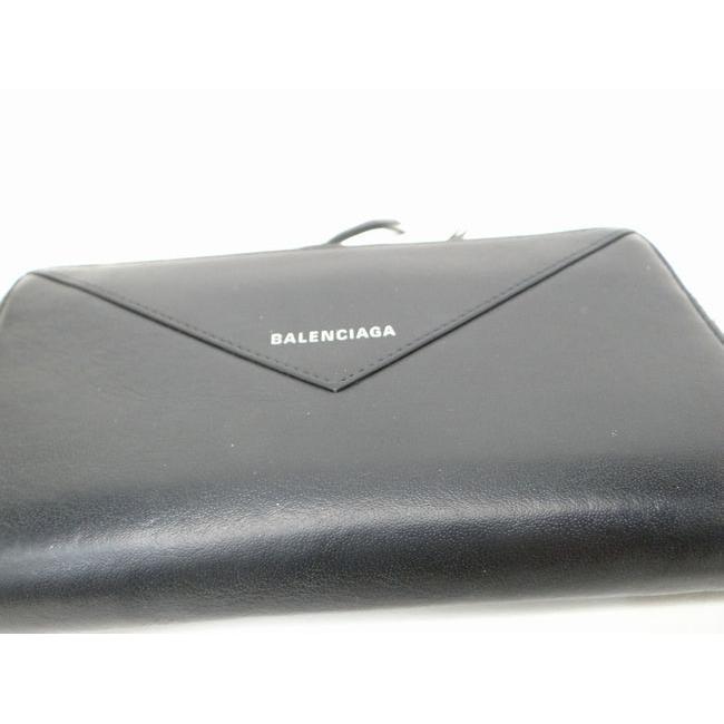 BALENCIAGA バレンシアガ 381226 ペーパー コンチネンタル ジップアラウンド ラウンドファスナー長財布 ノワール＜USED＞｜bossfull｜07