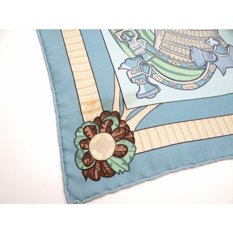 HERMES（エルメス） カレ90 ARMETS PANACHE 羽飾りの兜 シルク100