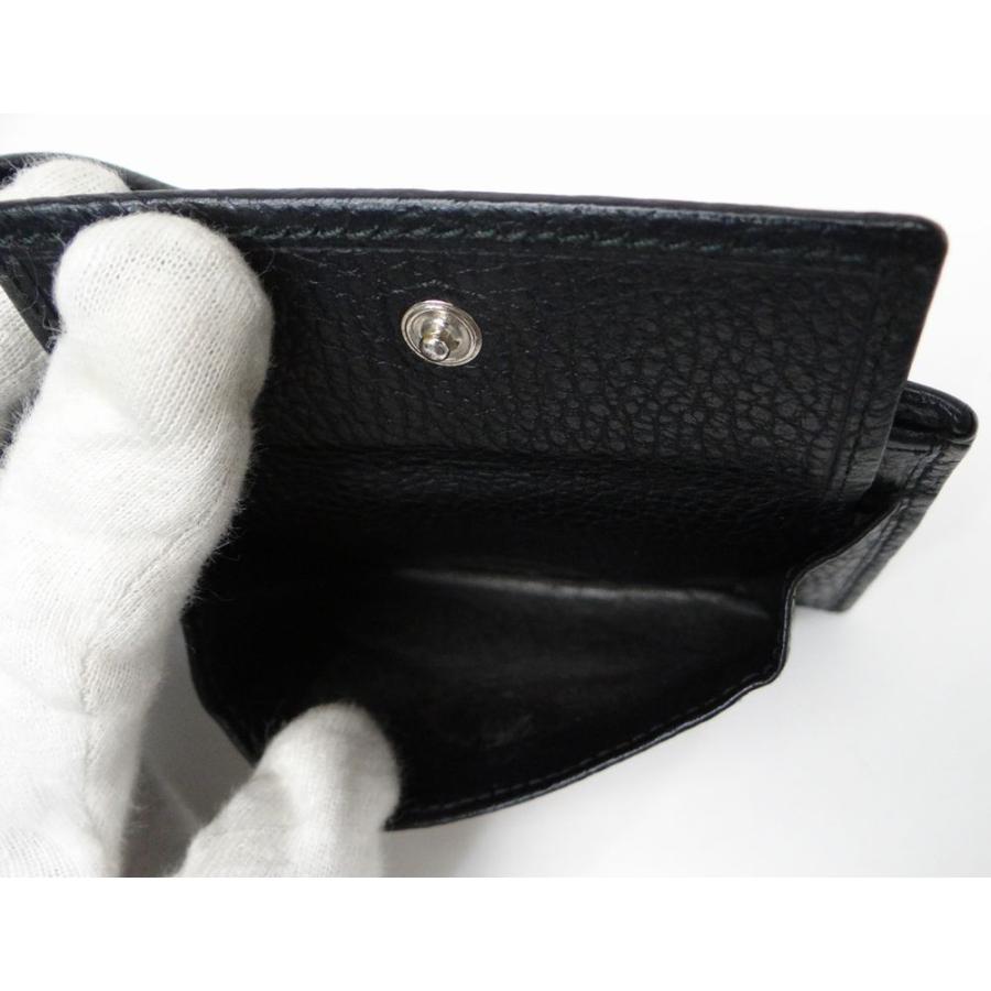 GG GUCCI グッチ 143384 GGキャンバス 二つ折り財布 ブラック GG GUCCI グッチ 143384 GGキャンバス 二つ折り財布 ブラック