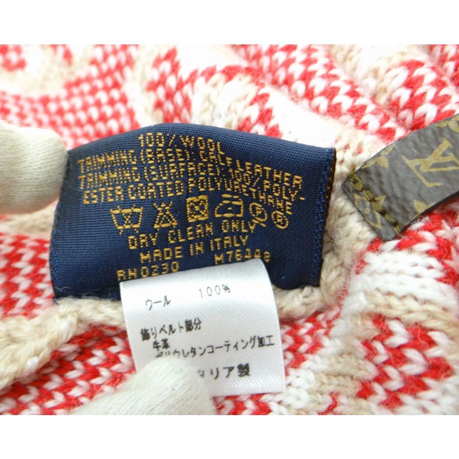 LOUIS VUITTON ルイヴィトン M76448 ボネ・3Dモノグラム ニット