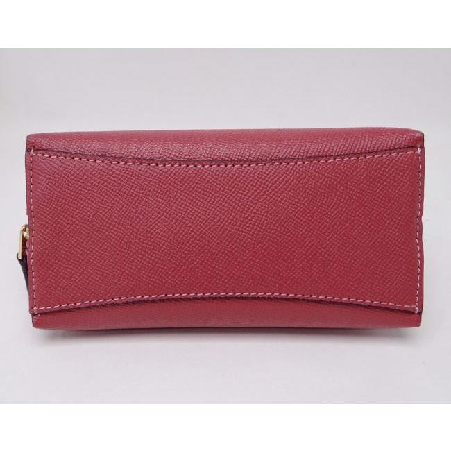 COACH（コーチ） F57857 クロスグレインレザー コスメポーチ ピンク