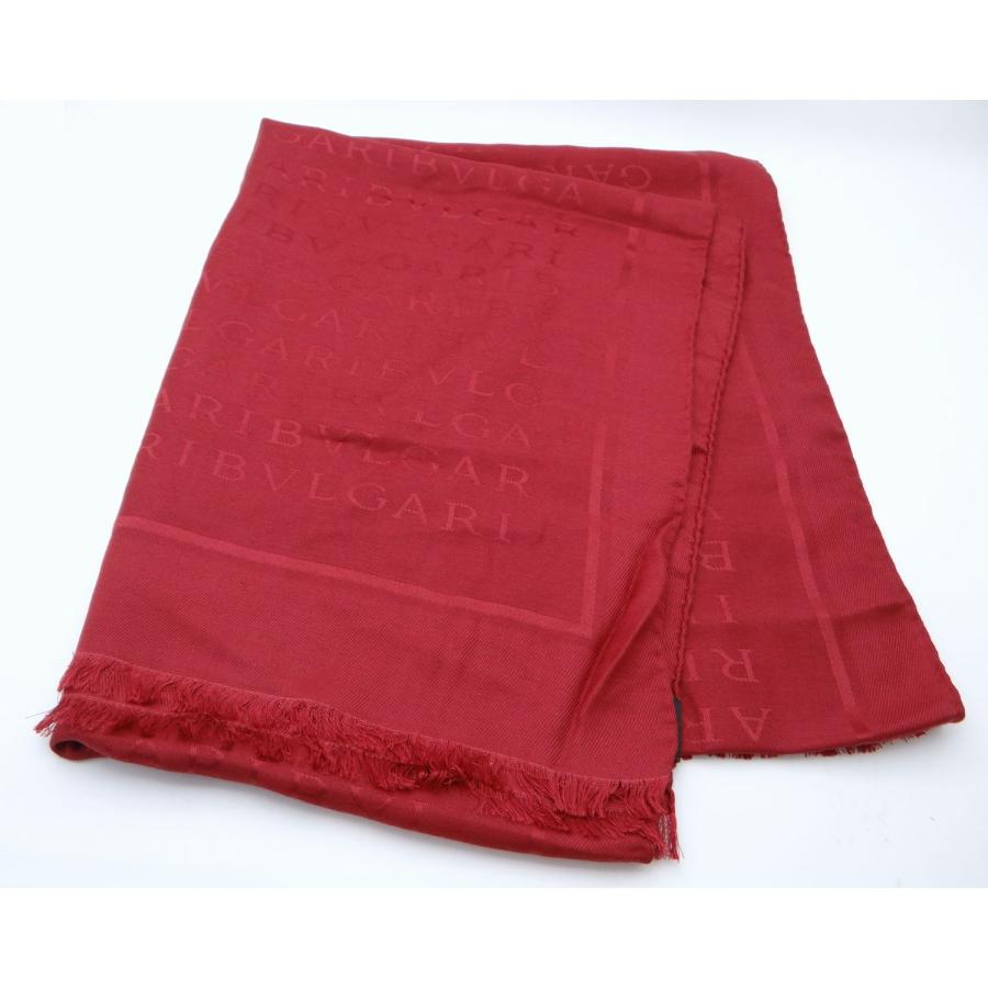 BVLGARI（ブルガリ） ロゴマニア シルク×ウール ストール ショール