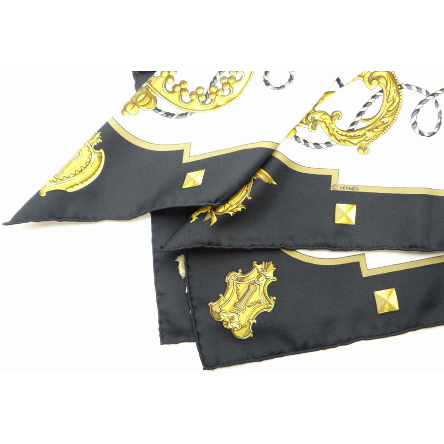 HERMES（エルメス） カレ90 LES CLES THE KEYS RARE 鍵柄 シルク