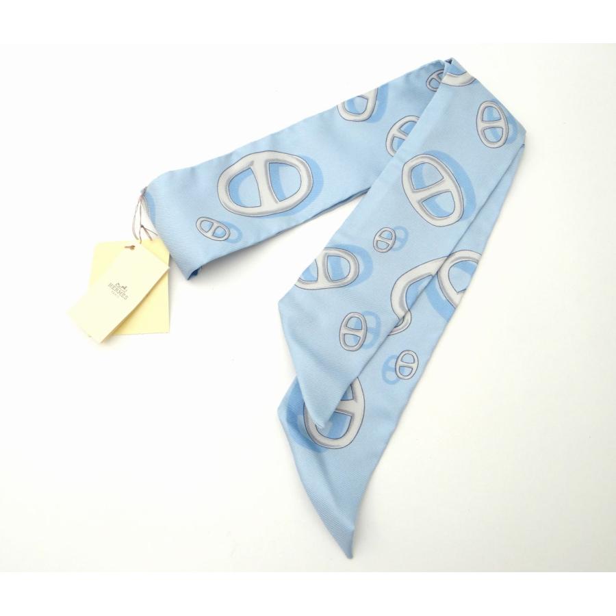 HERMES（エルメス） ツイリー シェーヌダンクル スカーフ シルク100