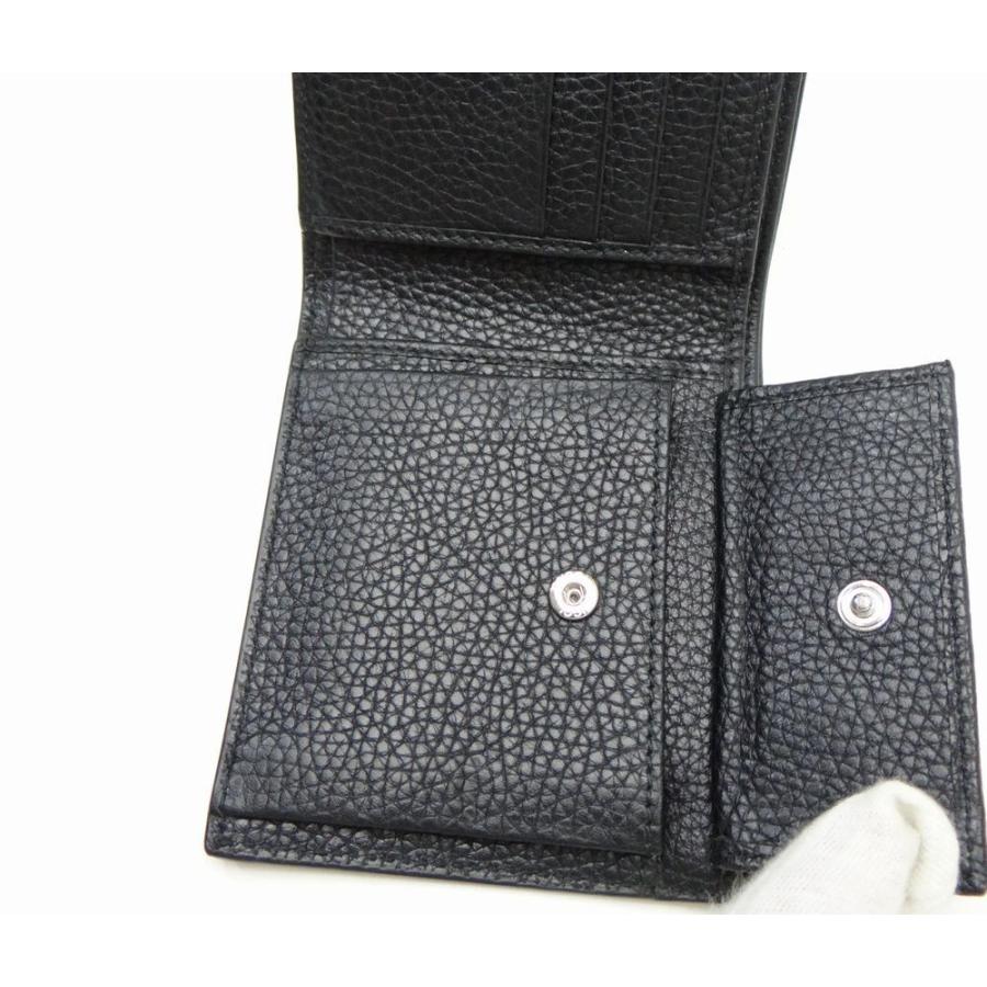 美品 付属品完備 Gucci グッチ 2つ折り財布 GG シマ ドリアン 黒 GUCCI（グッチ） 473922 GG ドリアン レザー コインウォレット 二