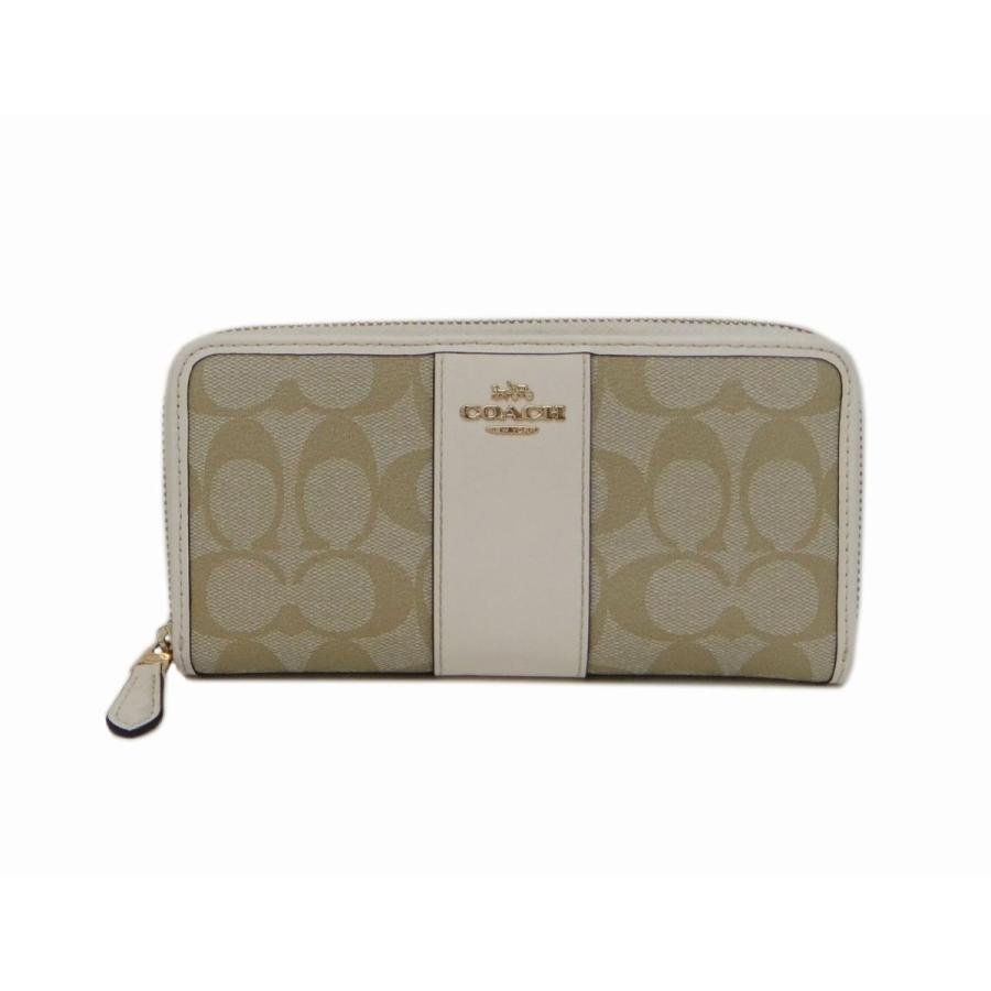 本日限定！【新品未使用品　極美品】COACH シグネチャー　長財布F54630 COACH（コーチ） F54630 シグネチャー ストライプ PVC ラウンド