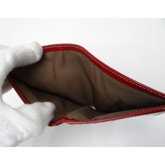 FENDI フェンディ ズッキーノ 二つ折り財布 札入れ レッド＜美品 