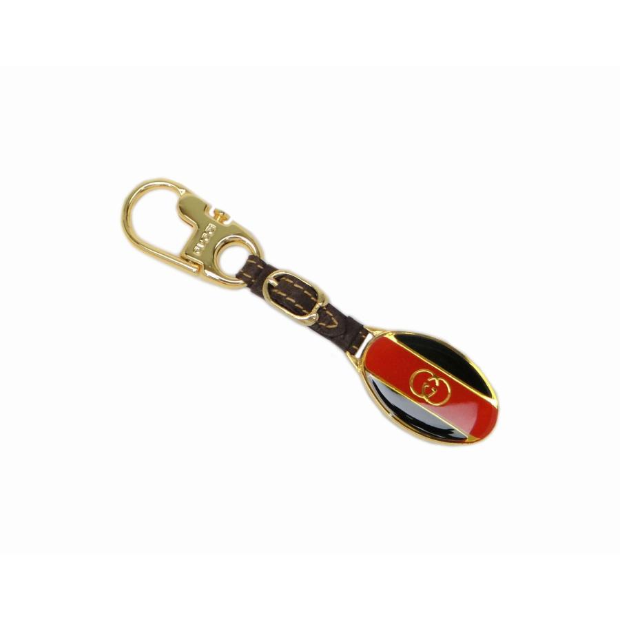 GUCCI シェリーライン GGロゴ キーホルダー バッグチャーム 極美品❣️ GUCCI グッチ オールドグッチ GG シェリー レザー キーホルダー