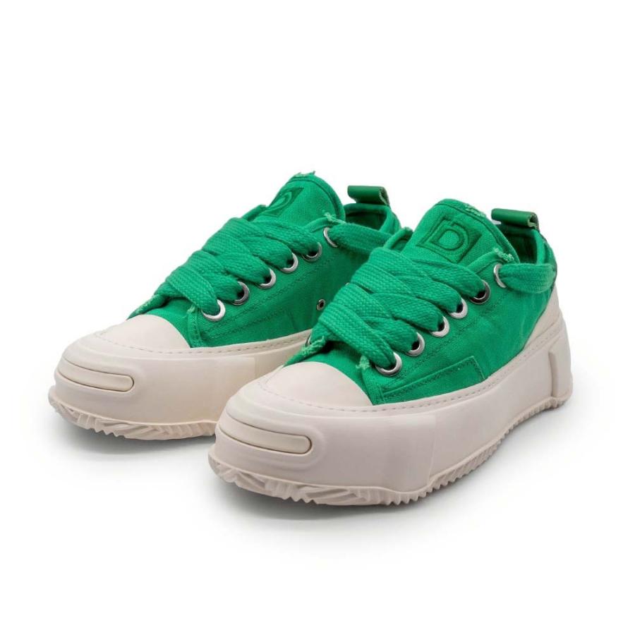 ディストーション ブロック ロー DISTORTION BLOCK LOW Green/White メンズ レディース スニーカー ...