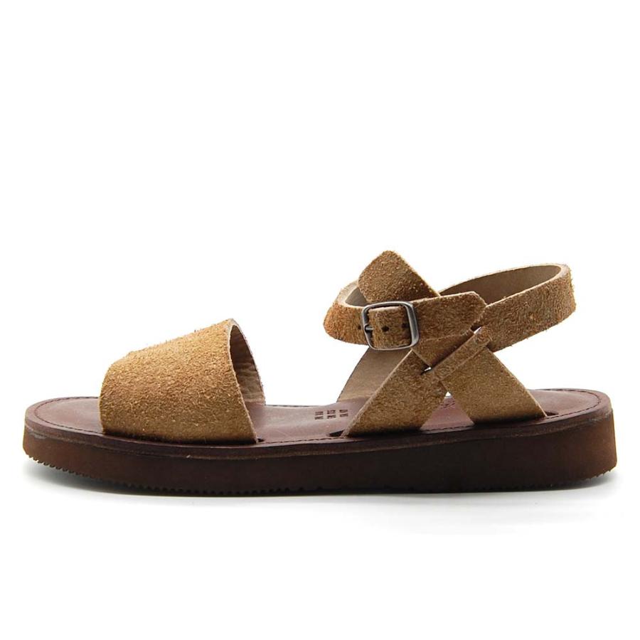 Seed（シード） organic handloom （オーガニックハンドルーム） 靴・シューズ サンダル GIEN （ジアン） 【ニュートープ】 OH015491 レザー ベロア ストラップ 男女兼用 メンズ・レディース 男性用・女性用 茶 25 {SK} Organic handloom オーガニックハンドルーム ジアン Organic handloom