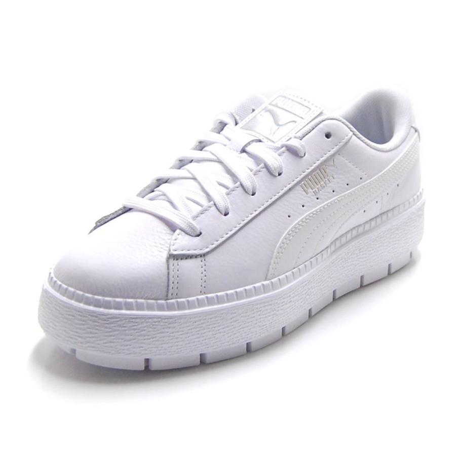 All White Platform Pumas Online