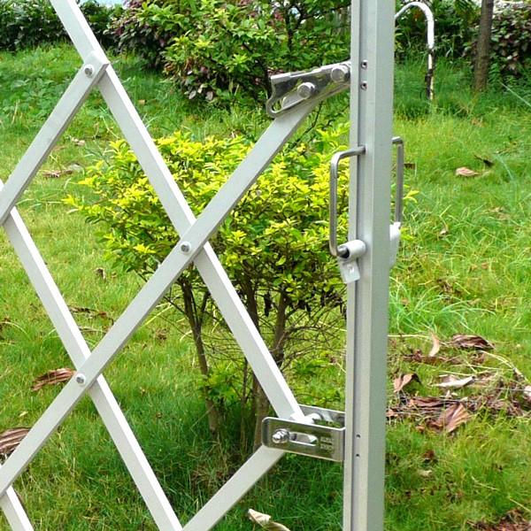 伸縮門扉 門扉 フェンス アルミゲート EXG1560 両開き 2台セット