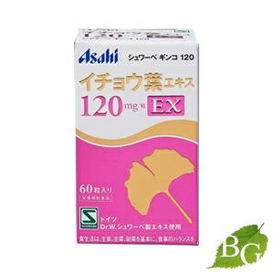 アサヒ シュワーベギンコ イチョウ葉エキス 120mg EX 60粒 【 爆買 