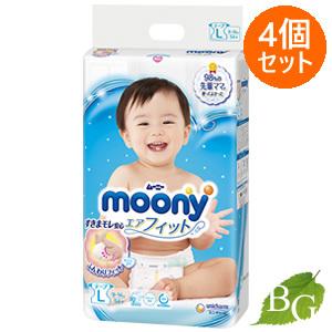 ムーニー エアフィット ユニチャーム テープ Lサイズ 54枚入×4個セット