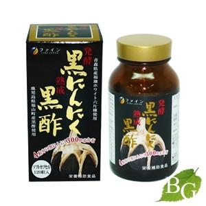 ファイン 発酵黒にんにく黒酢 120粒｜botanic-garden