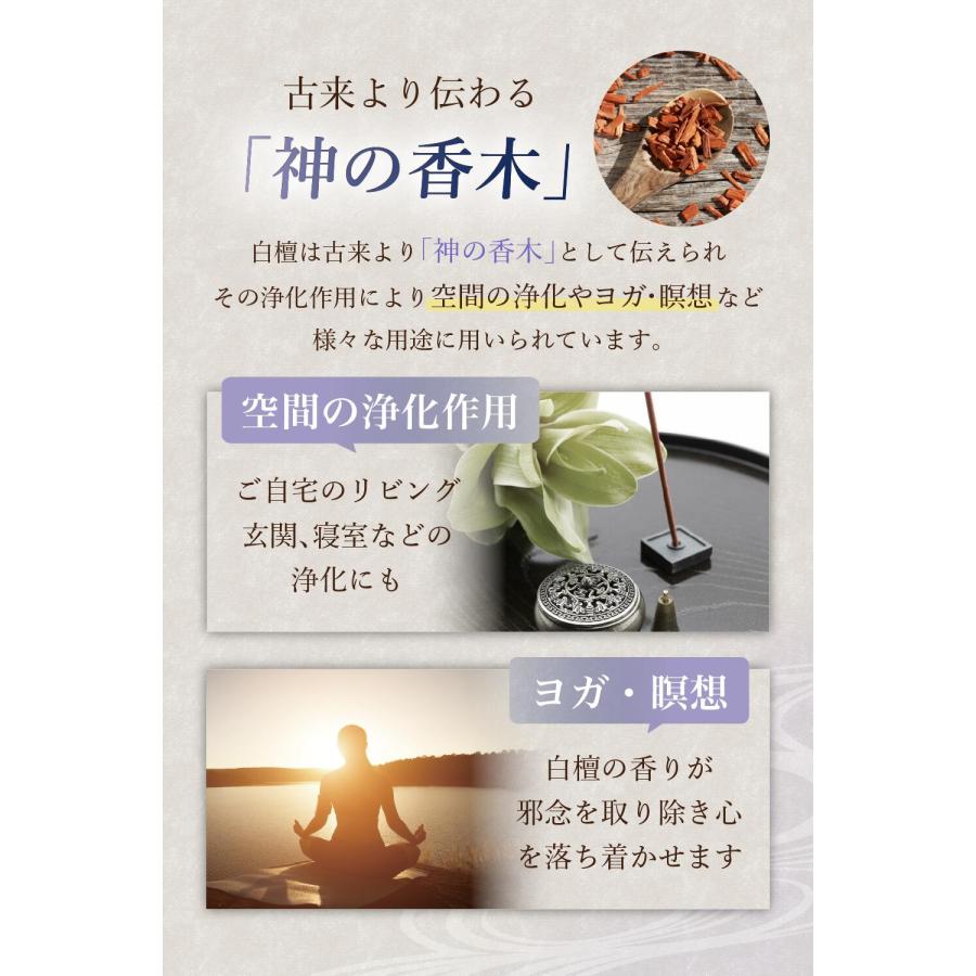 hono お香 白檀 線香 天然由来香料 浄化 約60本入 香立なし hono お香 白檀 線香 天然由来香料 浄化 約60本入 香立なし