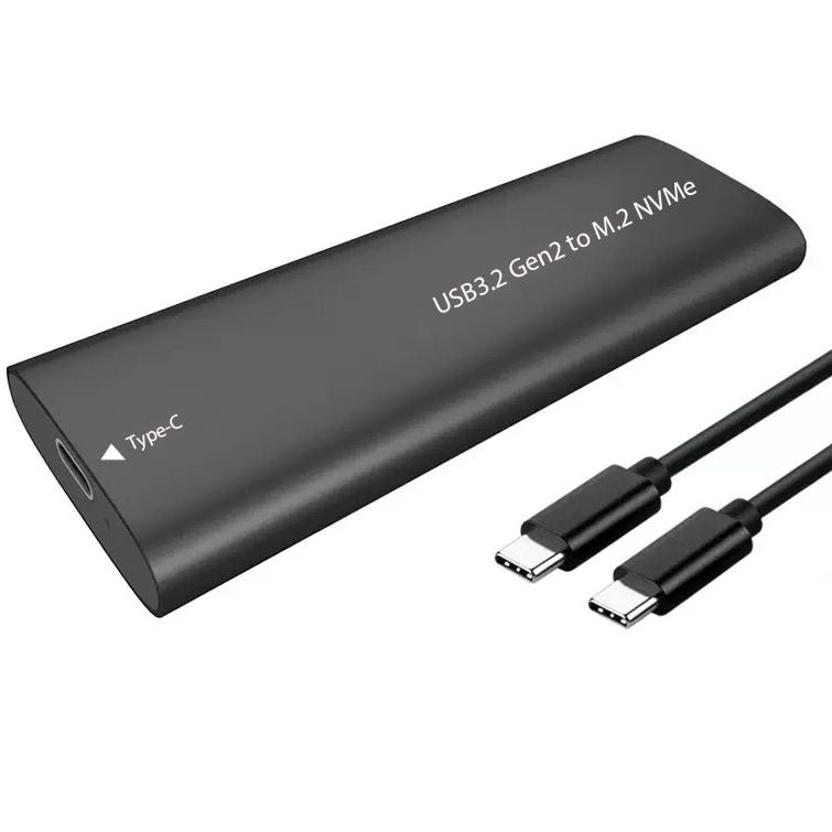 NVME / M.2 SSD ケース 工具が不要 USB-C （PCI-E M Key）対応 USB 3.2