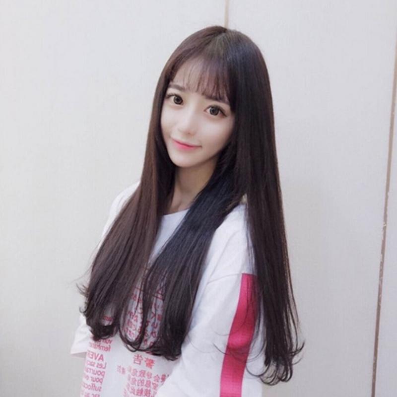 ウィッグ ロング ふわっとした前髪 自然 小顔 フルウィッグ 黒髪 茶髪 フリーサイズ レディーズ カール 安い コスプレ かつら 可愛い ストレート ボーナード 通販 Yahoo ショッピング