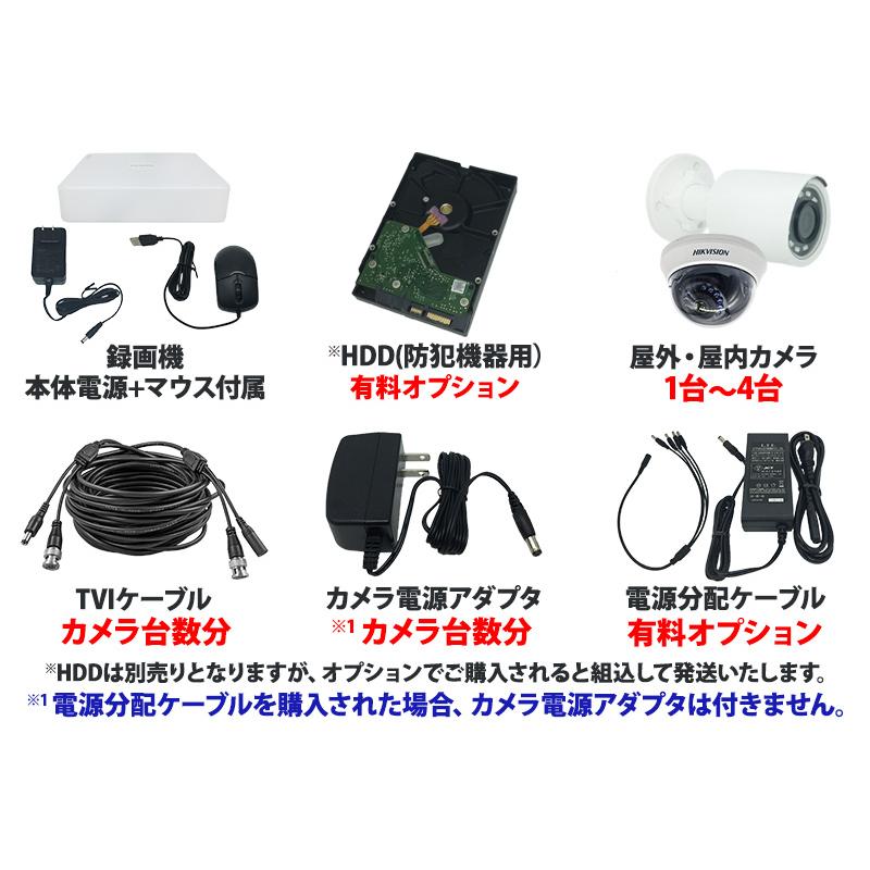 HIKVISION 24時間 フルカラー 4MPタレット 防犯カメラ 2台セット HIKVISION（ハイクビジョン） 防犯カメラ 家庭用 屋外屋内 ワン