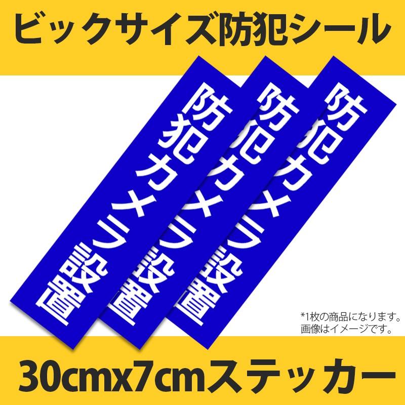 激安通販専門店 防犯カメラステッカー 防犯シール 30cmx7cm 1枚