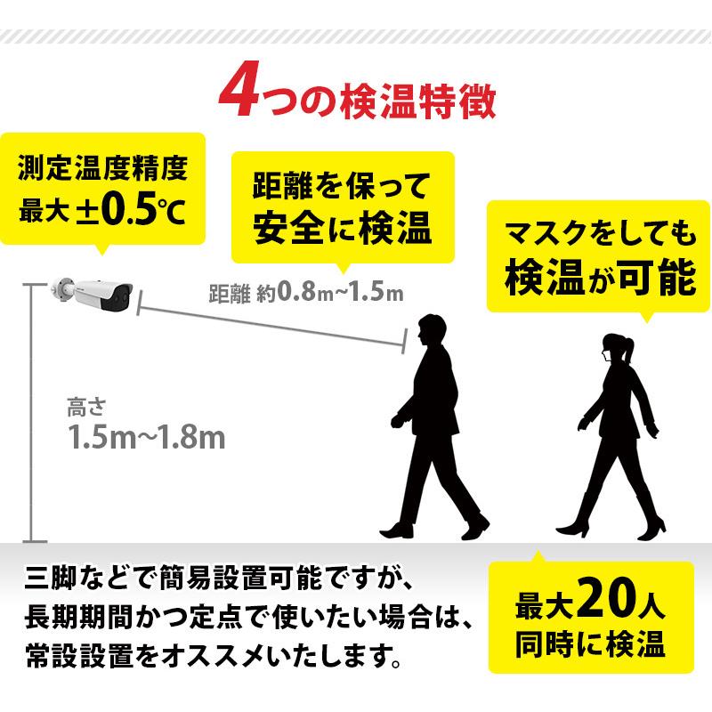 サーマルカメラ(レンズ3mm) 非接触体温測定 サーモグラフィー DS-2TD1217B-3/PA  HIKVISION｜3年保証｜送料無料｜あすつく対応｜補助金・助成金対象