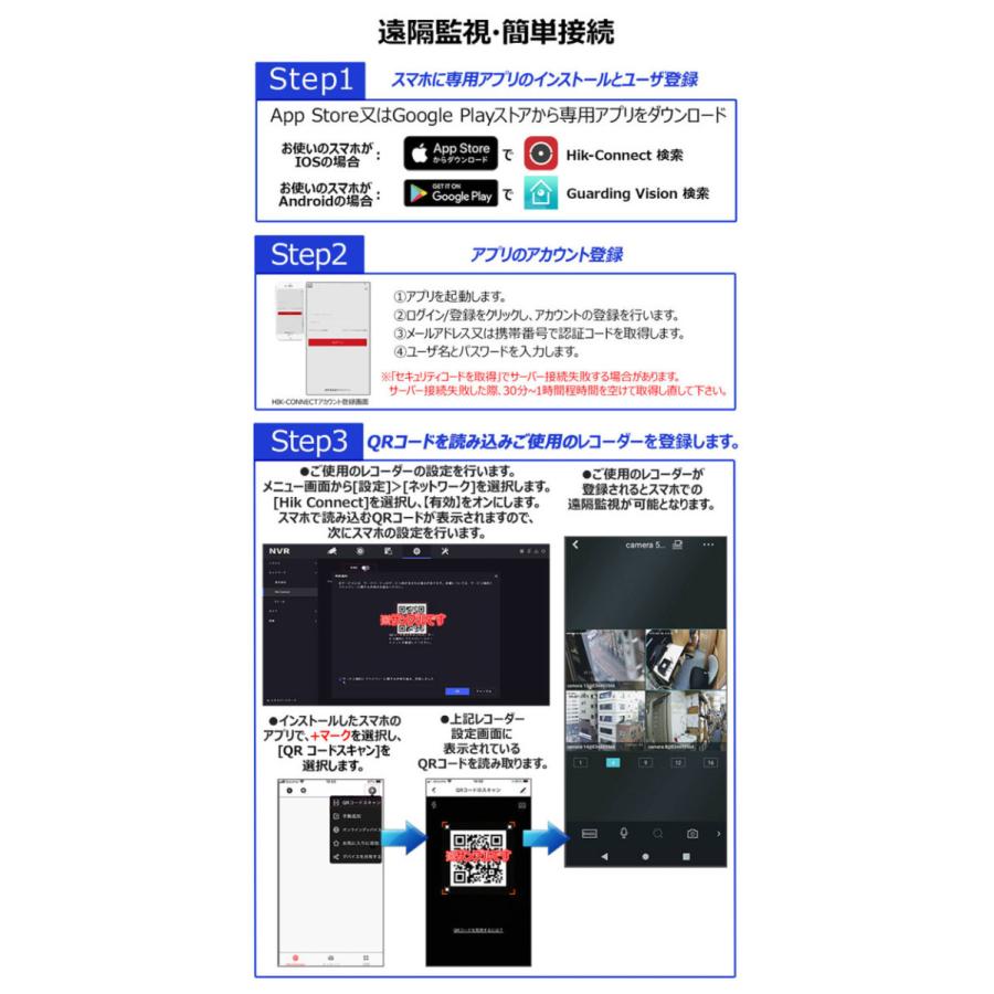 500万画素対応 防犯カメラ用録画機 DS-7604NI-K1/W HIKVISION｜ WIFI