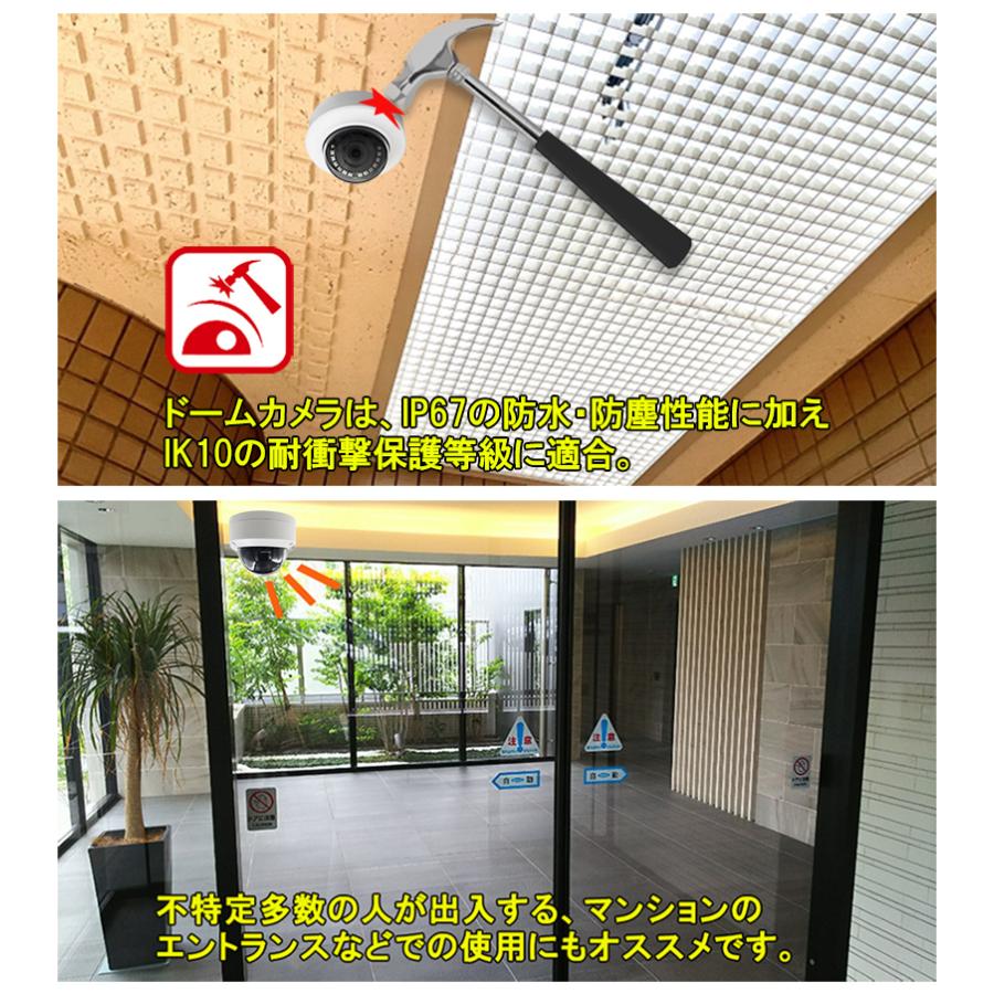 243万画素 Longse(ロンセ) 防犯カメラ アナログ 屋外屋内  JS-KDCDMTHC200F ドーム型 レンズサイズ3.6mm |  | 02