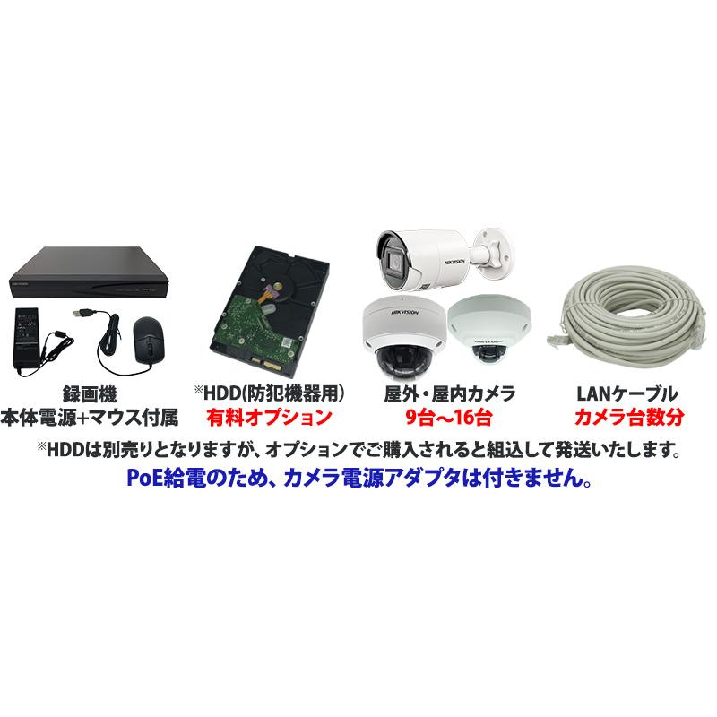 HIKVISION（ハイクビジョン） 防犯カメラ 屋内屋外 家庭用 243万画素