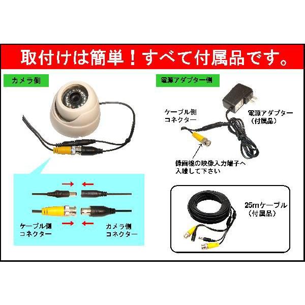 【新品】屋外用ドームカメラ　映像変換器・ケーブルセット 新品】屋外用ドームカメラ映像変換器・ケーブルセット
