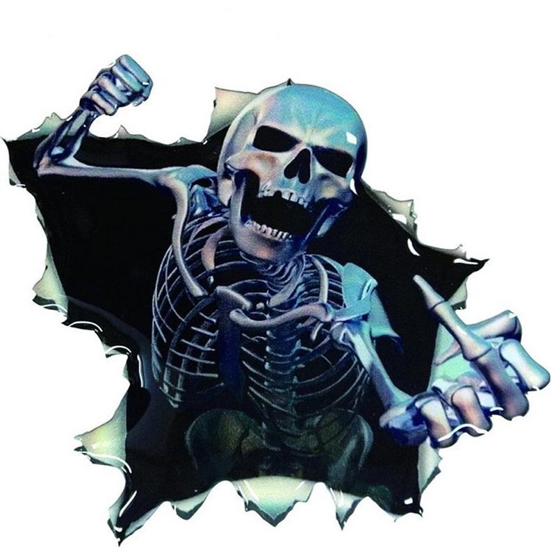 専用です 激ヤバ ドクロ ステッカー ホラー ガイコツ 中指 指立て スカル