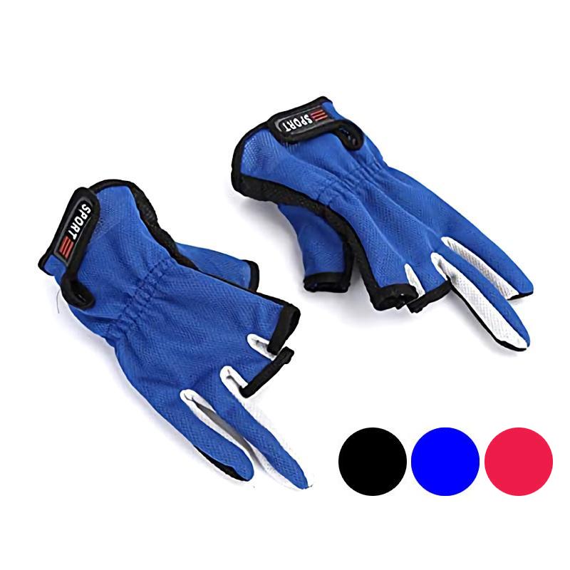 釣り用 手袋 三本指出し 滑り止め 汗吸収 レジャー スポーツ