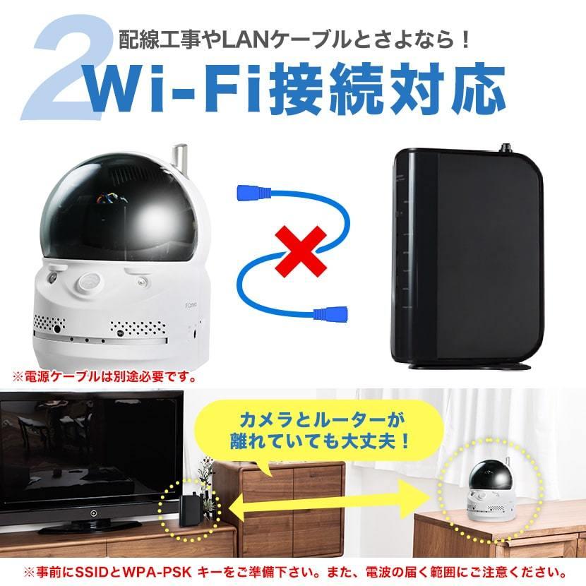防犯カメラ 家庭用 見守り ペット 子ども 高齢者 屋内 wifi 追尾