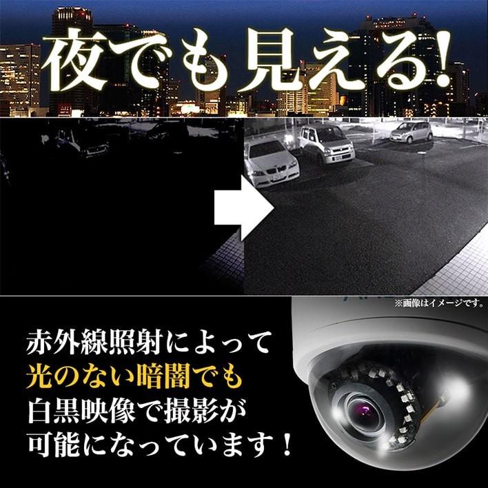 防犯カメラ AHD 監視 屋内 220万画素 赤外線 PoC ワンケーブル