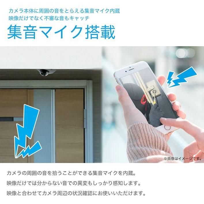 アルコム IP小型カメラ（未使用） 防犯カメラ IP 屋外 PoE 防滴 ドーム 監視 約220万画素 集音マイク搭載
