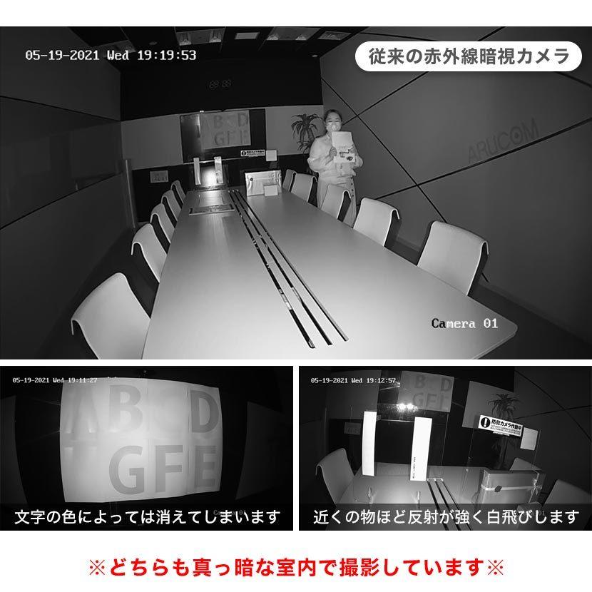 防犯カメラ IP 夜間カラー撮影 屋内 防滴 ネットワーク ドーム PoE