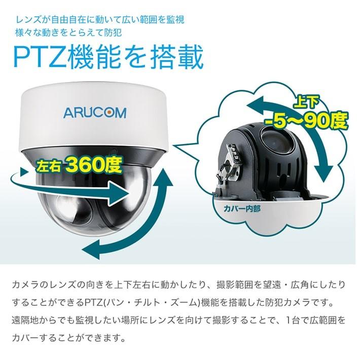 防犯カメラ IP 屋外 PoE PTZ パンチルトズーム ネットワーク 監視 約