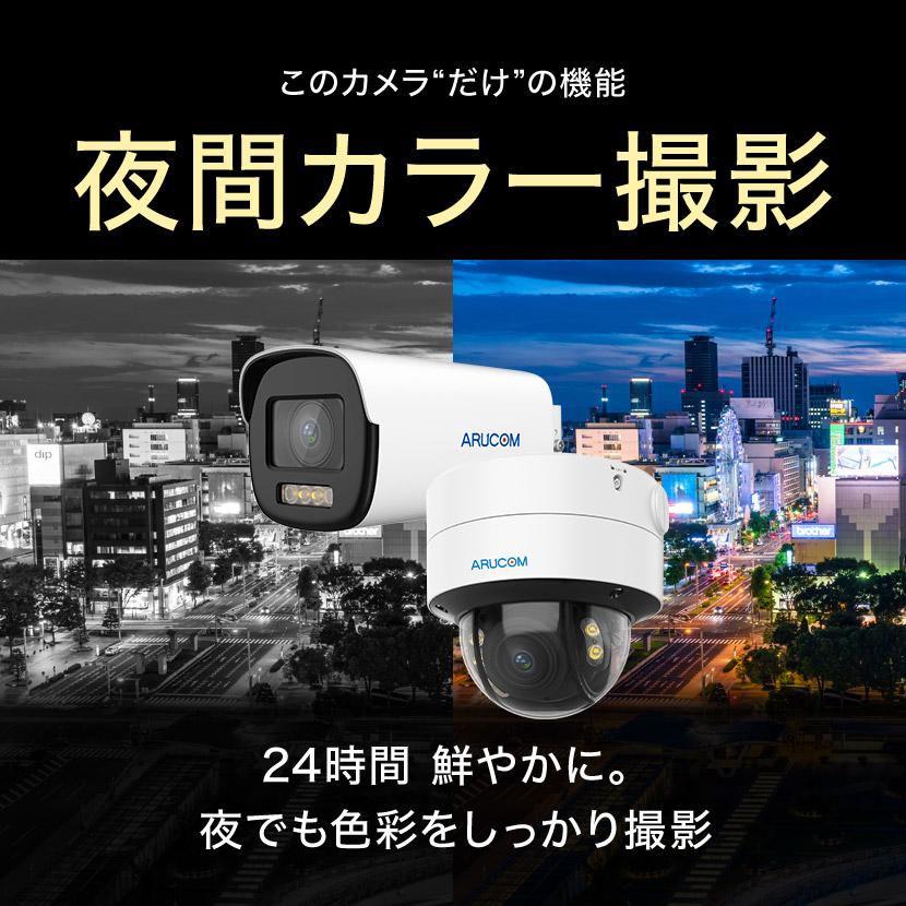 防犯カメラ 監視 屋内 同軸 アナログHD PoC ワンケーブル 防滴 ドーム