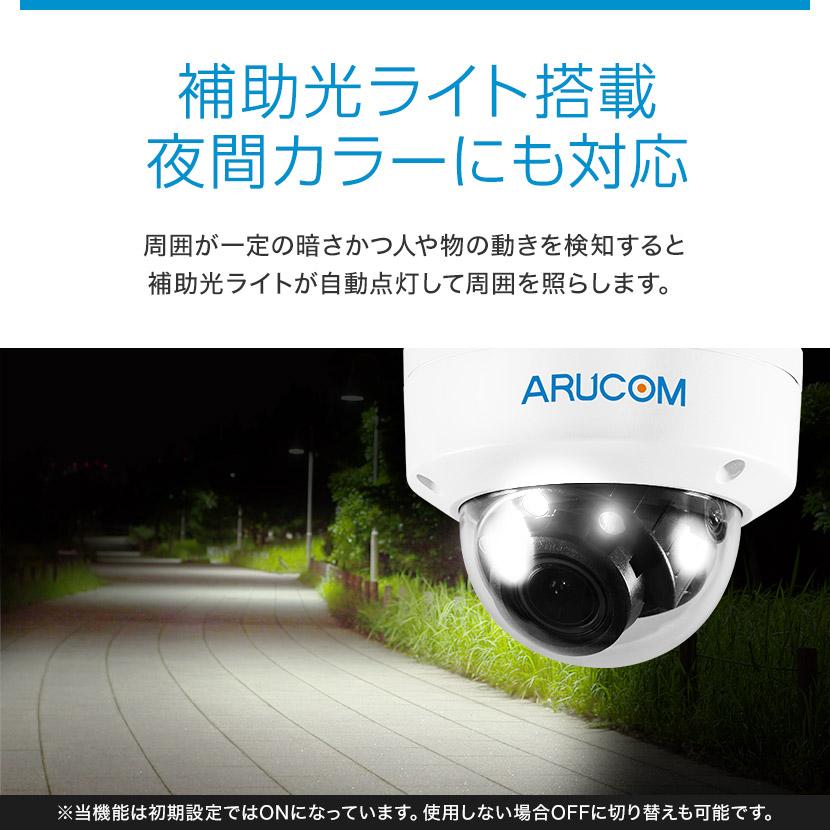 防犯カメラ 監視 屋内 同軸 アナログHD PoC ワンケーブル 防滴
