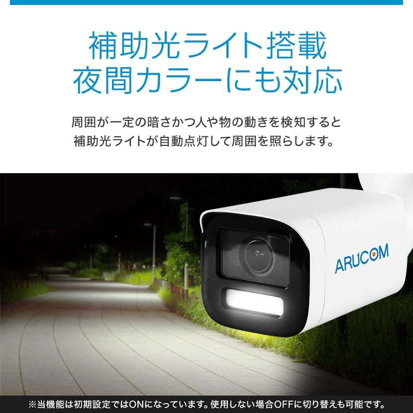 防犯カメラ 監視 屋外 同軸 アナログHD PoC ワンケーブル 防水