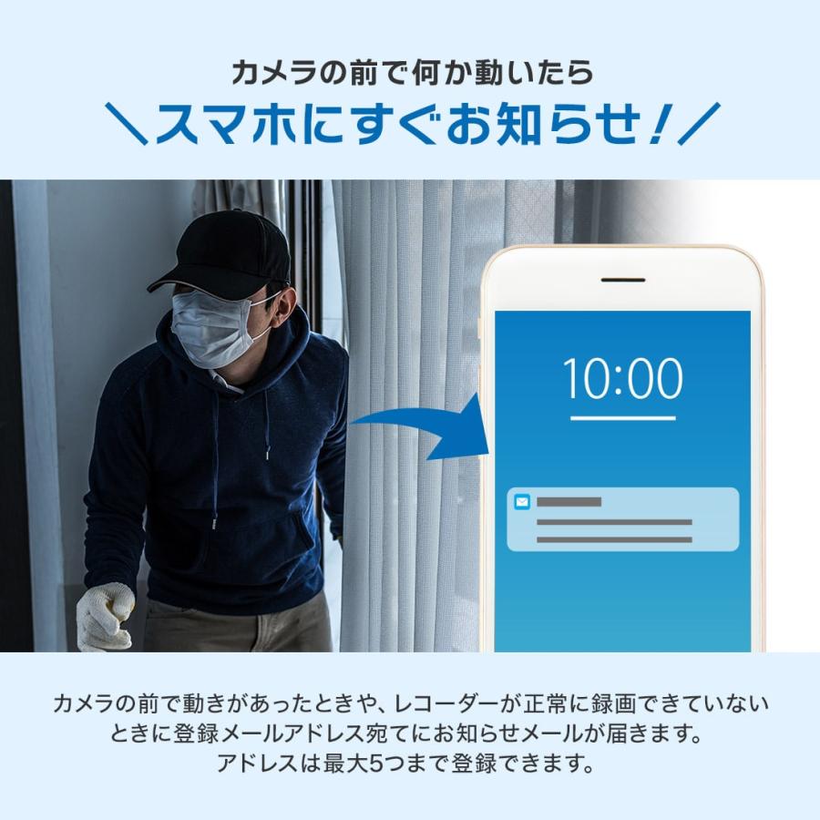 人気　220万画素数高画質・高性能　アルコム防犯カメラ4台　レコーダーセット 防犯カメラセット 屋外 屋内 1〜4台 210万画素 レコーダー 夜間