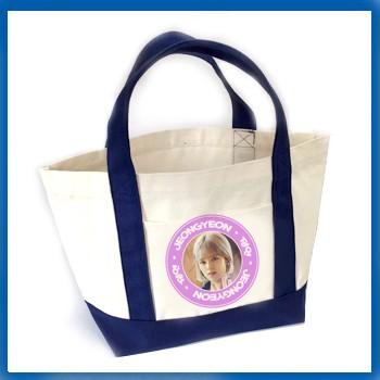 送料無料☆TWICE ジョンヨン キャンパスバイカラ―トートバック