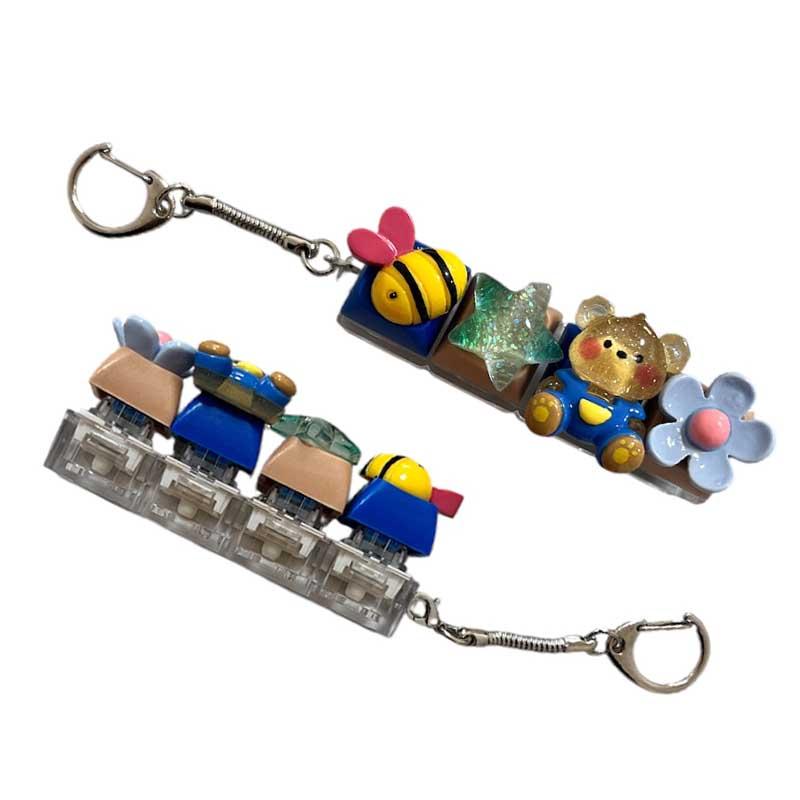 キーボードキー キーキャップ キーリング 韓国雑貨 クリック感が楽しい