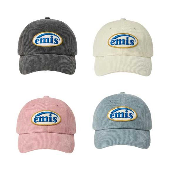 emis(エミス) キャップ CORDUROY WAPPEN BALL CAP 正規品 韓国直送